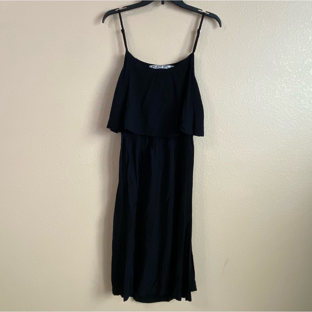 Michael Stars New Size M Black Open Back Sleeveless Cami Summer Dress USA Made